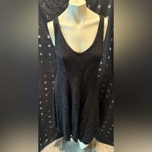 Black 90s inspired, heavy lace dress.  TORRID